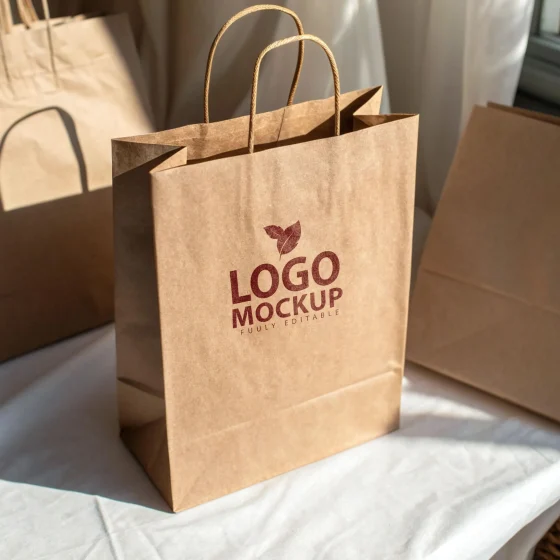 bolsa kraft personalizada con logo
